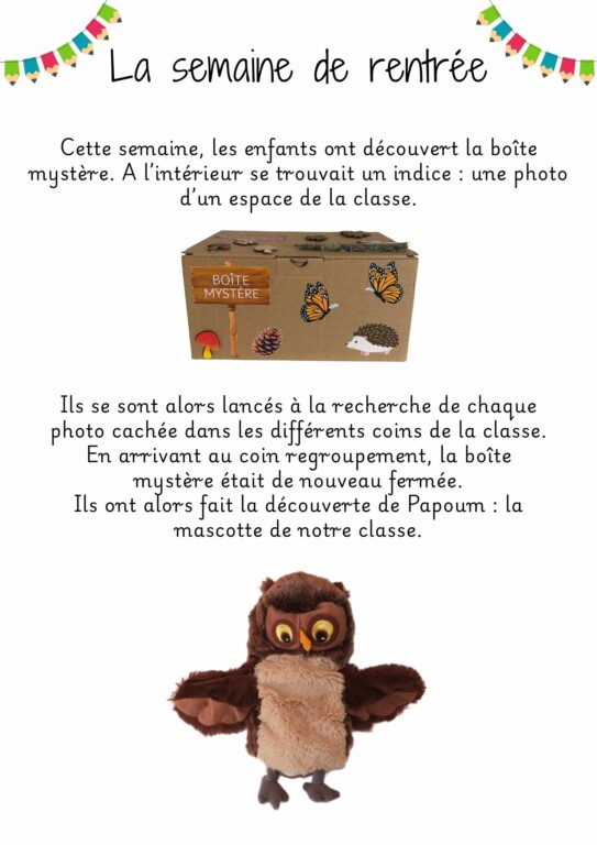 La semaine de la rentrée